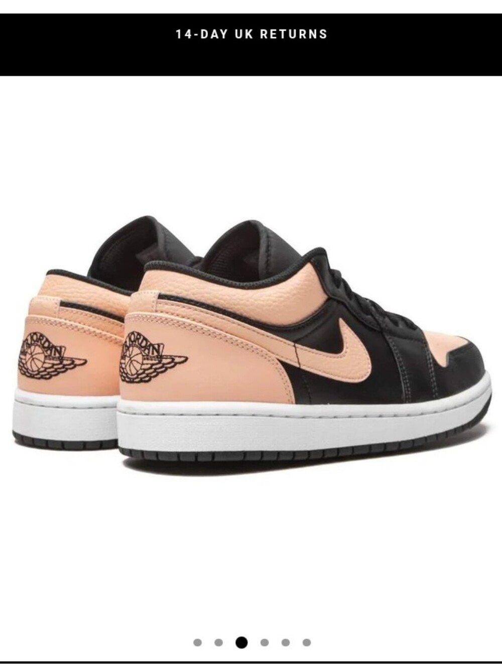 Men Nike Air Jordan 1 Low - Artic Orange White  Sneakers - Picture 3 of 11